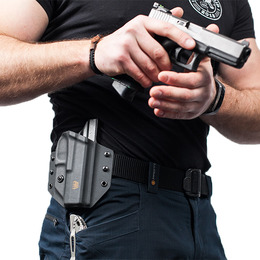 Кобура ATA Gear Hit Factor ver.1 Glock-17/22/47  Rights Black. Фото 14