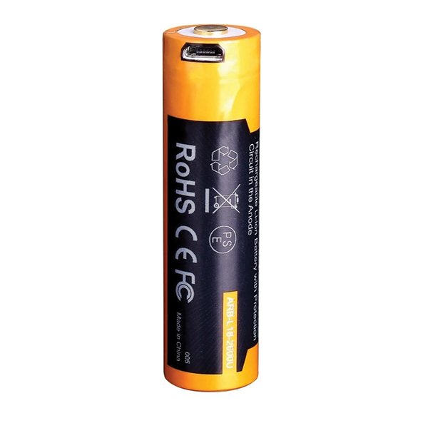 Акумулятор 18650 Fenix (2600 mAh) micro usb зарядка. Фото 6