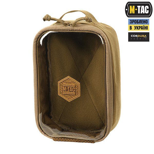 M-Tac органайзер утилітарний прозорий Elite Small Gen.II Coyote