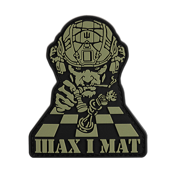 M-Tac нашивка Шах і Мат Black/Olive
