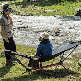 Гамак розкладний одномісний Naturehike Outdoor Folding Hammock NH20JJ011, 300D Oxford, чорний. Фото 4