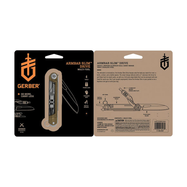 Мультитул Gerber Armbar Slim Drive - Bronze. Фото 4