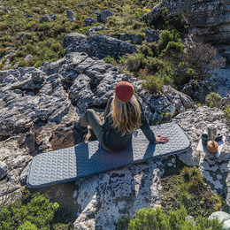 Самонадувний матрац надлегкий одномісний Naturehike CNK2300DZ013, 35 мм, блакитний. Фото 3