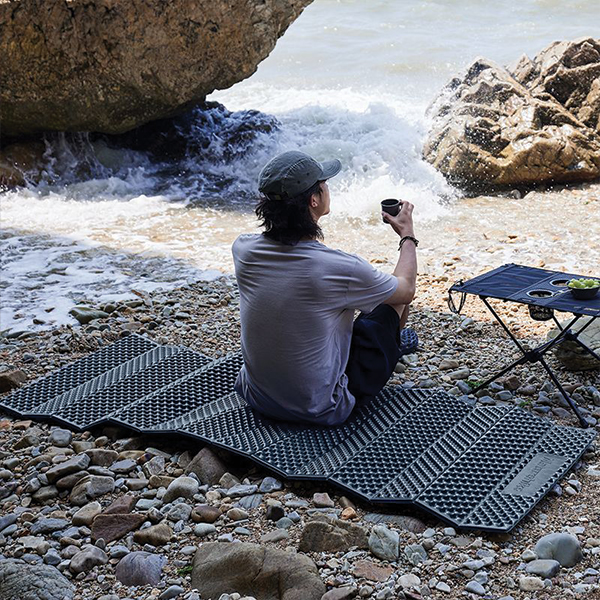 Килимок складаний IXPE Naturehike CNK2300DZ017, алюмінієва плівка, 200x65х2 см, темно-блакитний. Фото 4