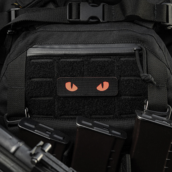 M-Tac нашивка Cat Eyes Laser Cut Black/Red/GID. Фото 10