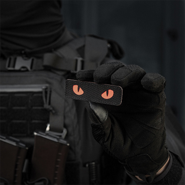 M-Tac нашивка Cat Eyes Laser Cut Black/Red/GID. Фото 12