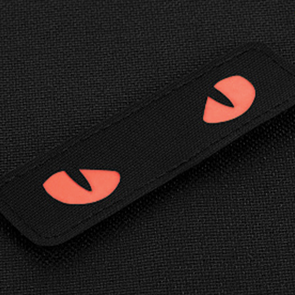 M-Tac нашивка Cat Eyes Laser Cut Black/Red/GID. Фото 3