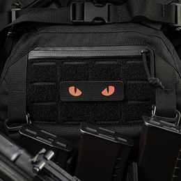 M-Tac нашивка Cat Eyes Laser Cut Black/Red/GID. Фото 10