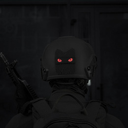 M-Tac нашивка Cat Eyes Laser Cut Black/Red/GID. Фото 7