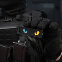 M-Tac нашивка Cat Eyes Laser Cut Black/Yellow/Blue/GID. Фото 10