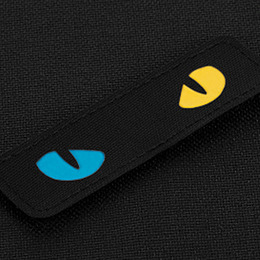 M-Tac нашивка Cat Eyes Laser Cut Black/Yellow/Blue/GID. Фото 3