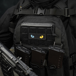 M-Tac нашивка Cat Eyes Laser Cut Black/Yellow/Blue/GID. Фото 4