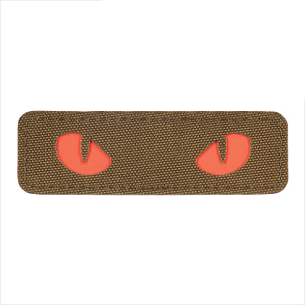 M-Tac нашивка Cat Eyes Laser Cut Coyote/Red/GID