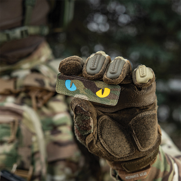 M-Tac нашивка Cat Eyes Laser Cut Multicam/Yellow/Blue/GID. Фото 10