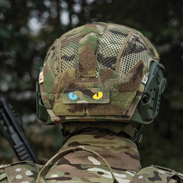 M-Tac нашивка Cat Eyes Laser Cut Multicam/Yellow/Blue/GID. Фото 7