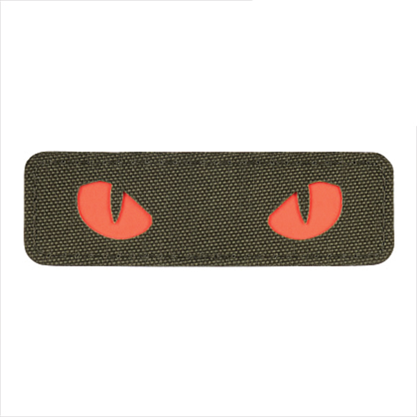 M-Tac нашивка Cat Eyes Laser Cut Ranger Green/Red/GID