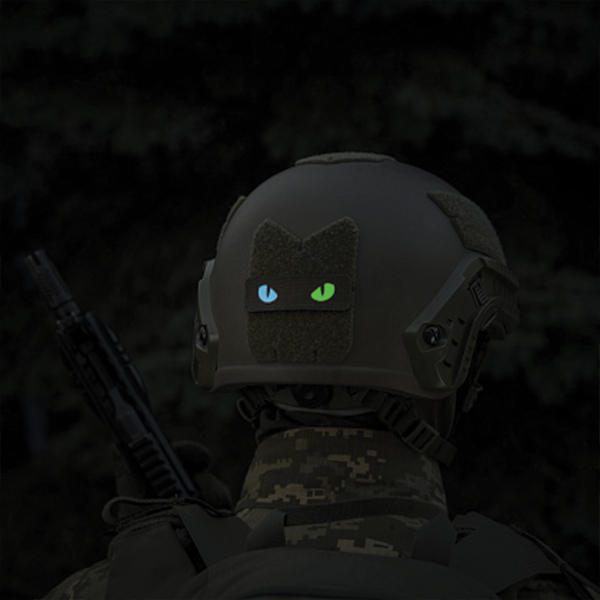 M-Tac нашивка Cat Eyes Laser Cut Ranger Green/Yellow/Blue/GID. Фото 7