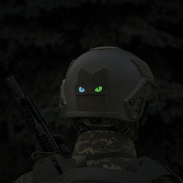 M-Tac нашивка Cat Eyes Laser Cut Ranger Green/Yellow/Blue/GID. Фото 7