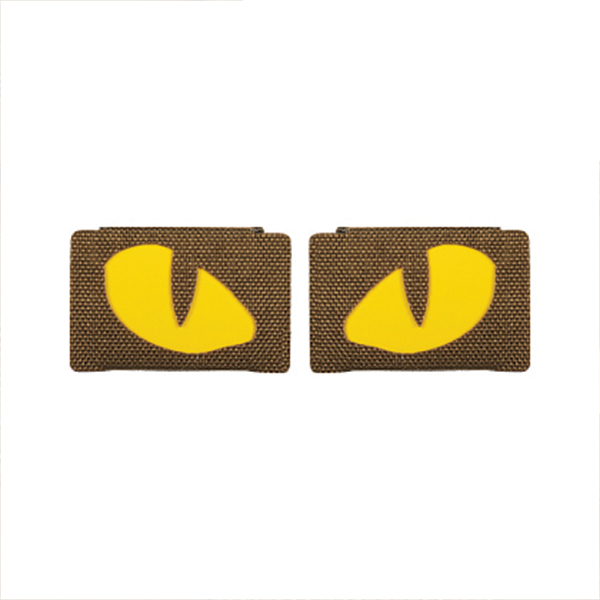 M-Tac нашивка Tiger Eyes Laser Cut (пара) Coyote/Yellow/GID. Фото 3