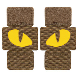 M-Tac нашивка Tiger Eyes Laser Cut (пара) Coyote/Yellow/GID