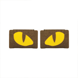 M-Tac нашивка Tiger Eyes Laser Cut (пара) Coyote/Yellow/GID. Фото 3