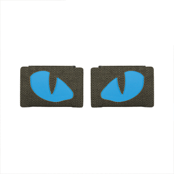 M-Tac нашивка Tiger Eyes Laser Cut (пара) Ranger Green/Blue/GID. Фото 3