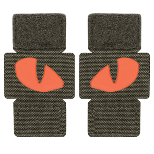 M-Tac нашивка Tiger Eyes Laser Cut (пара) Ranger Green/Red/GID