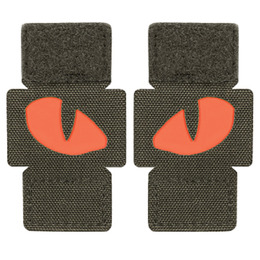 M-Tac нашивка Tiger Eyes Laser Cut (пара) Ranger Green/Red/GID