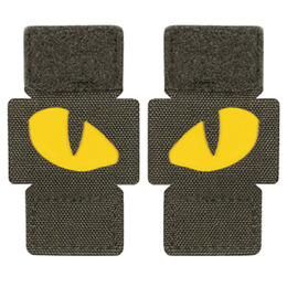M-Tac нашивка Tiger Eyes Laser Cut (пара) Ranger Green/Yellow/GID