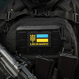 M-Tac нашивка Ukraine (с Тризубом) Laser Cut Black/Yellow/Blue/GID. Фото 6