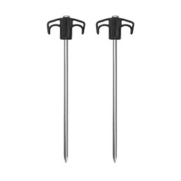 Кілки металеві Naturehike NH21YW133, 25 см, чорні 2 шт.