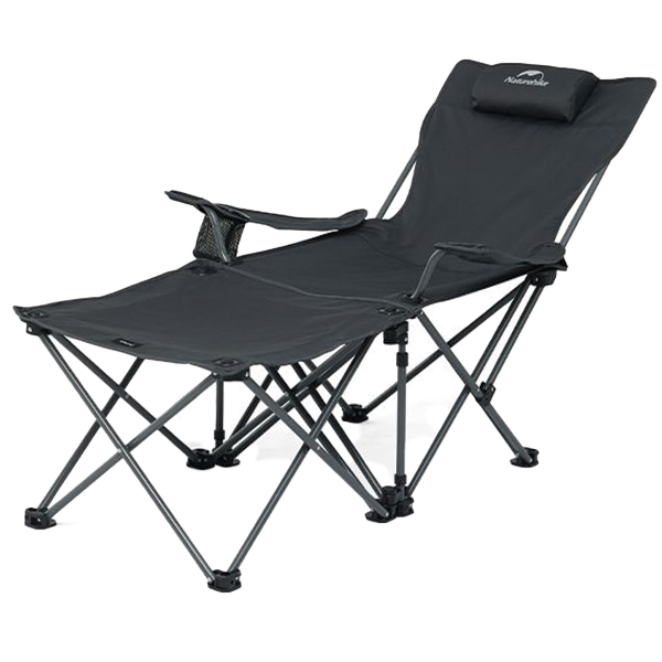 Крісло складане Naturehike CNK2300JJ012, алюміній, чорний
