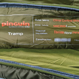 Спальний мішок Pinguin Tramp (11/7°C), 195 см - Left Zip, Khaki. Фото 9