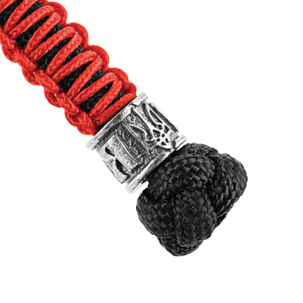 M-Tac темляк Scandinavian Воля Silver Black&Red. Фото 4