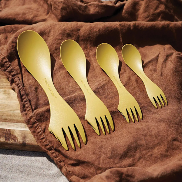 Ложка Light My Fire Spork Medium BIO bulk, Musty Yellow. Фото 2