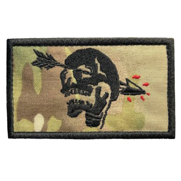 Патч Gear Lab Arrow Skull Multicam/Black/Red
