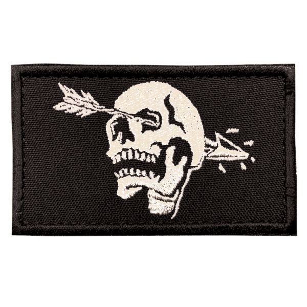 Патч Gear Lab Arrow Skull Black/White