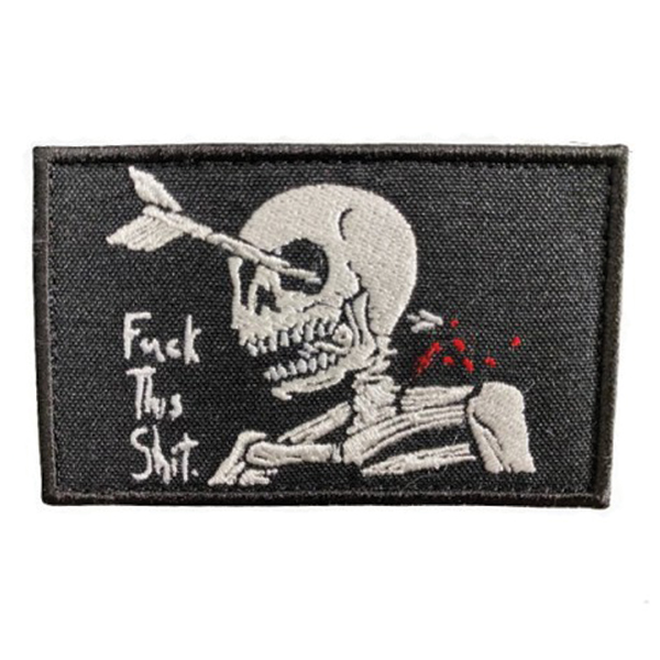 Патч Gear Lab Fuck This Shit Black/White/Red