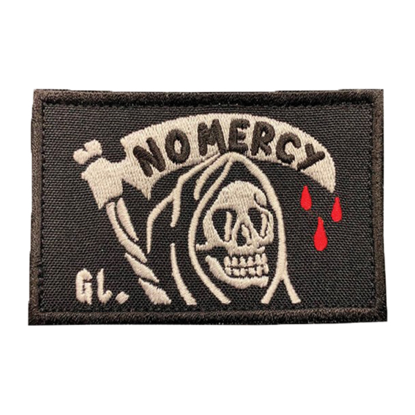 Патч Gear No Mercy Black/White/Red