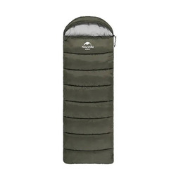 Спальник з капюшоном Naturehike U250S NH20MSD07, (0°C), правий, темно-зелений
