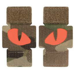 M-Tac нашивка Tiger Eyes Laser Cut (пара) Multicam/Red/GID