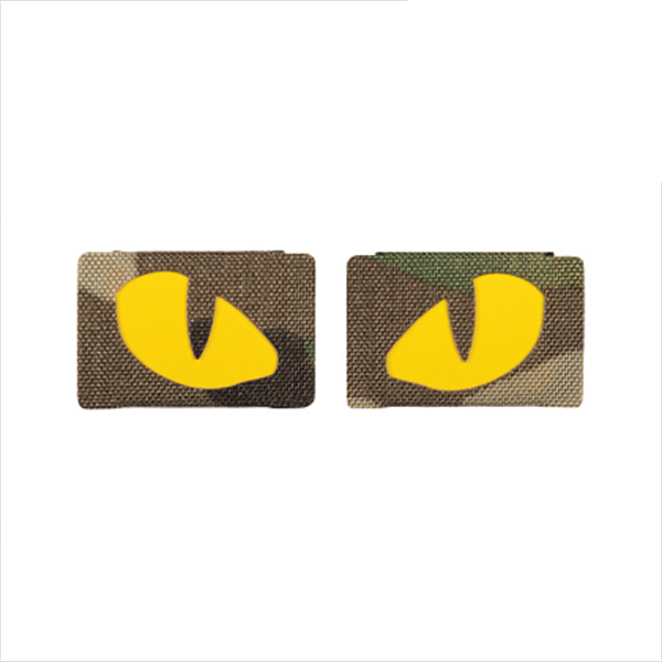 M-Tac нашивка Tiger Eyes Laser Cut (пара) Multicam/Yellow/GID. Фото 2