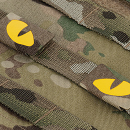 M-Tac нашивка Tiger Eyes Laser Cut (пара) Multicam/Yellow/GID. Фото 4