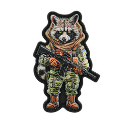 Нашивка Raccoon UA PVC MM14