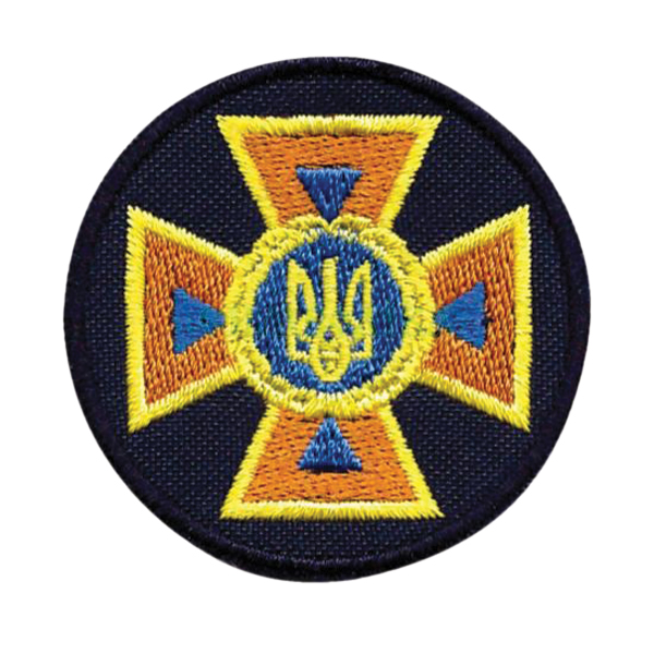 Кокарда ДСНС для бейсболки кольорова