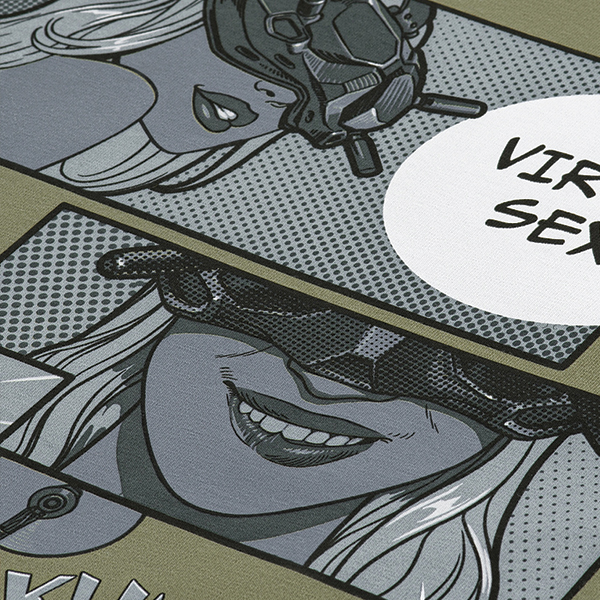 M-Tac футболка Comics Drone Girl Light Olive. Фото 6