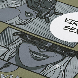 M-Tac футболка Comics Drone Girl Light Olive. Фото 6