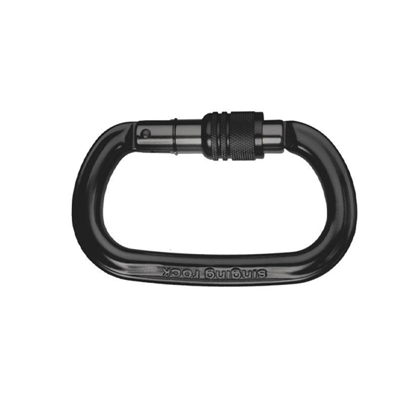 Карабін з муфтою Singing Rock Ozone Screw Black