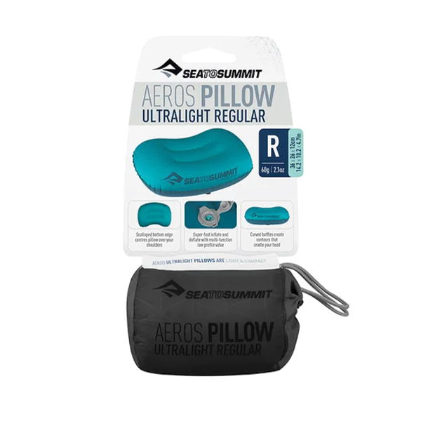 Надувна подушка Sea to Summit Aeros Ultralight Pillow, 12х36х26см, Grey. Фото 7