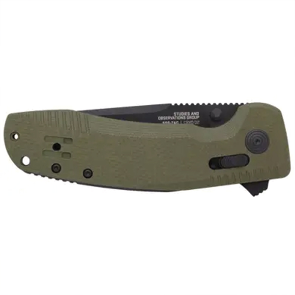 Розкладний ніж SOG TAC XR OD Green/Straight Edge. Фото 5